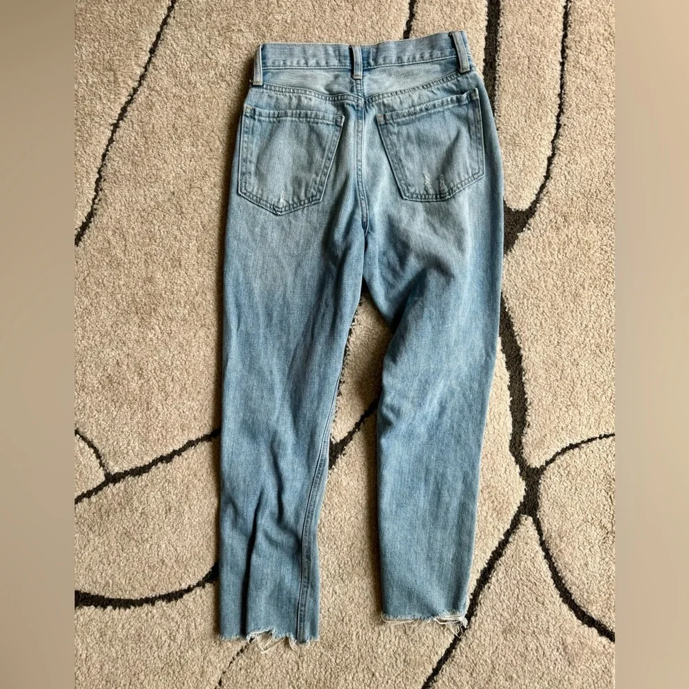 Vibes are Right Light Wash Distressed High Rise Cropped Jeans - Picture 8 of 10